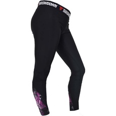 THROWDOWN Damen Combat Spats, schwarz/lila, XS