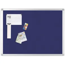 BoardsPlus - Pinnwand - 60 x 45 cm - Blauem Filztafel mit Aluminiumrahmen