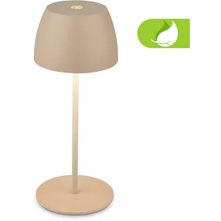 Briloner Mini LED Tischlampe Beige 2 St.