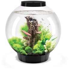 biOrb 72005 CLASSIC 30 LED schwarz - dekoratives Aquarium Komplett-Set mit Filter-System, LED-Beleuchtung und Keramik-Kies aus widerstandsfähigem Acryl-Glas