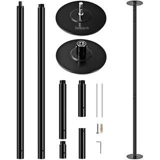 SereneLife Pole Dance Stange – Höhenverstellbar, Statisch & Rotierend, Perfekt für Indoor Poledance, Turnstange – Robuster Stahl, Anti-Korrosion, 280kg, Einfache Montage für Zuhause
