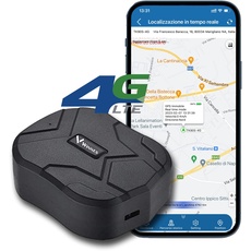 4G LTE GPS Tracker,GPS Tracker 4G Auto 10000mAh Real-Time Location Tracker/Geo-Fence Alarms/Free App, 4G GPS Ortung 80 Tage Standby Starker Magnet Wasserdicht Tracker und Anti Lost GPS Locator