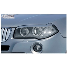 RDX Racedesign - Scheinwerferspoiler kompatibel mit BMW X3 E83 2004-2010 (ABS)