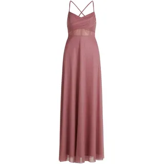 Abendkleid VERA MONT "Abendkleid im Glitzer-Look", Damen, Gr. 34, EURO, rosa (rosé, silber), Obermaterial: 100% Polyester PES., Kleider Abendkleid