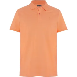 Poloshirt CHIEMSEE, Herren, Gr. 3XL (64/66), melon, 100% Baumwolle, ohne Ausschnitt, Shirts Poloshirt