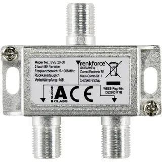 Renkforce Kabel-TV Verteiler (Kabel), TV Zubehör, Silber