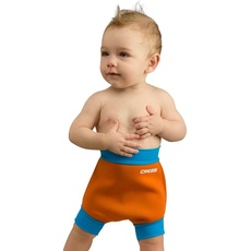 Cressi Baby Schwimmwindel Reusable Swim Nappy, Orange/Blau, M - 3/8 Monate, XVA980203