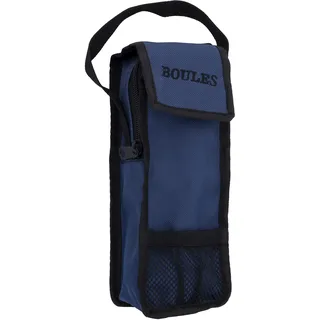 Engelhart - Tasche für 3 Boules Spiel Bouletasche mit Tragegriff Öffnung Oben Größe; 23 x 8,5 x 3,5 cm (Blau)