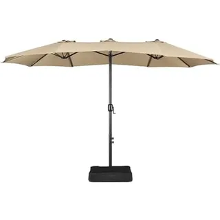 Yaheetech Ø 240 cm Hellbraun