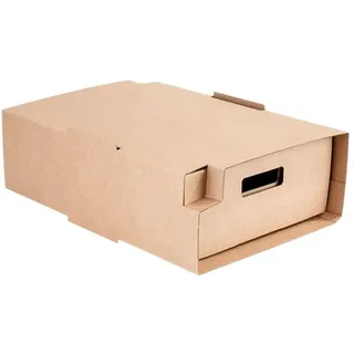 Tabletts "Traiteur" Klein + Hülle 34X26,5X11,5 Cm Havanna Kraft - 25 Un.