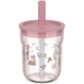 Mepal - Kinderbecher mit Strohhalm Mio Little Dutch - Flexibler Deckel mit insektensicherem Strohhalm - Geeignet für alle Arten von Flüssigkeiten - Verschüttet nicht - 250 ml - Fairy Garden