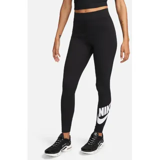 Nike Damen Leggings Classics High-Waisted Graphic Leggings DV7791-010 S - Black/White - S
