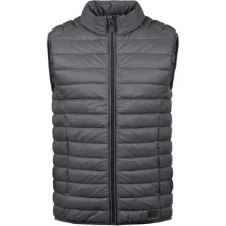 Steppweste BLEND "Steppweste BHNille", Herren, Gr. 3XL, grau (ebony grau), Obermaterial: 100% Nylon NY., Westen Steppweste