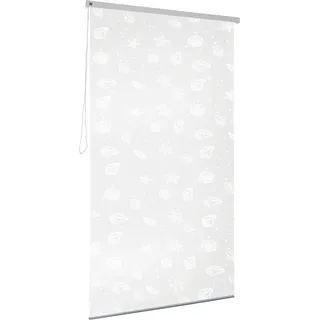 KLEINE WOLKE Duschrollo Breite 134 cm ausziehbar, 128 x 240 cm, weiß