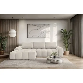 OTTO home "AZITA L-Form, 270 cm - OTTO. Verlässliche Qualität.", wahlweise als Schlafsofa m. Bettkasten, Bubble-Optik,