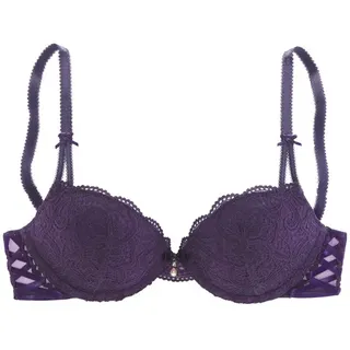LASCANA Push-up-BH »Nikoletta« mit aufregender Schnürung an den Seiten, sexy Dessous, Reizwäsche, lila