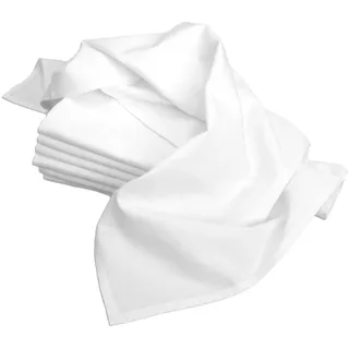 Aunt Martha's 71,1 x 71,1 cm Mehlsack Geschirrtücher, Premium Fadenzahl 130, Weiß, 7 Stück