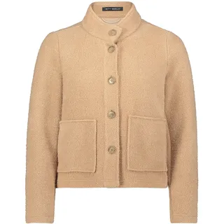 Jackenblazer BETTY BARCLAY "Blazer-Jacke mit Knöpfen", Damen, Gr. 46, beige, Obermaterial: 55% Polyester PES. 45% Polyamid PA., Blazer Jackenblazer