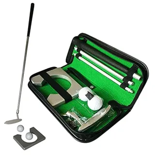Golf Putter Set Mit Putting Cup, Übungsschläger, Bällen und Tasche - Drinnen Büro Kit für Golfbegeisterte