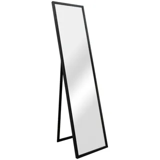 [en.casa] Standspiegel Giovinazzo 150 x 35 cm Schwarz