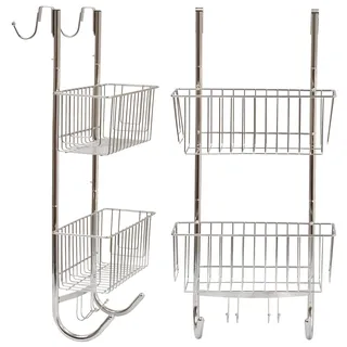 Bamodi Duschregal zum Hängen, Aufbewahrung - Verchromt - 70 x 18,5 x 19 cm - Duschablage - Einfache Befestigung - Duschablage zum Hängen