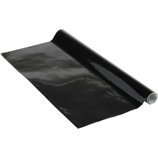 Venilia Klebefolie | Schwarz Matt | 45 cm x 1,5 m, Stärke 95μ | selbstklebende Möbel-Folie, Dekofolie, Tapete, Küchenfolie | ohne Phthalate | Made in EU