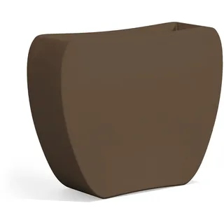 BLUMENTOPF PFLANZENKÜBEL BLUMENKÜBEL BALKONPFLANZE FUR GARTEN ECKIG H 80 BRONZE