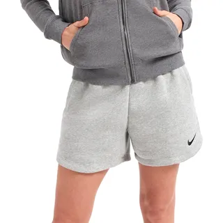 Nike Damen W Nk FLC Park20 Kz Shorts, Dk Grey Heather/Black/Black, L EU