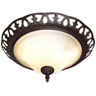 Trio Rustica 1-flg. E27 40 cm rund/braun