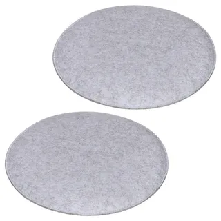 Idimex Sitzkissen Jonita 2Er-Set , Grau , Textil , Mode , 35x2x35 cm , Heimtextilien, Wohntextilien, Sitzkissen