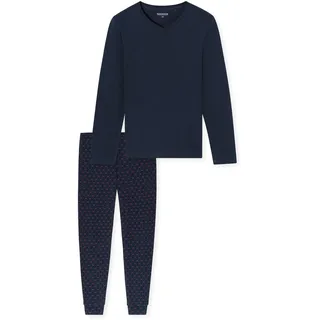 SCHIESSER Schlafanzug Casual Essentials Blau 56