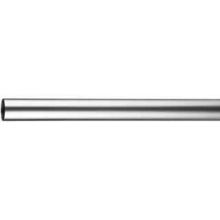 MYDECO Gardinenstange für Ringe Edelstahl-Optik Ø 2,5 cm x 160 cm