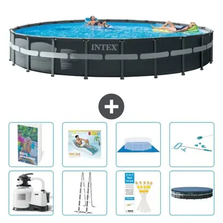 Ultra XTR Pool Rund - 732x132 cm - 7-teilig S618 - Grau