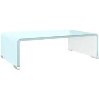 vidaXL TV-Aufsatz/Monitorerhöhung Glas Grün 40x25x11 cm