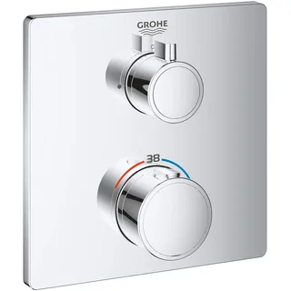 Grohe Grohtherm Duschthermostat eckig für 1 Verbraucher Chrom 24078000
