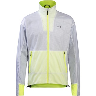 Gore Wear Herren Laufjacke Drive, GORE-TEX INFINIUM, XXL, Weiß/Neon-Gelb