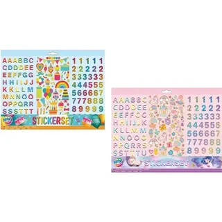 Buchstaben- und Zahlenaufkleber 2wz 100101R 23684