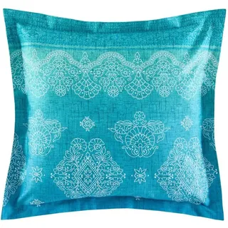 Bassetti Satin-Kissenhülle einzeln KERALA Farbe B1 BLAU Größe 40x40 - Blau