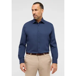 Eterna Langarmhemd »MODERN FIT« NON IRON (bügelfrei), blau