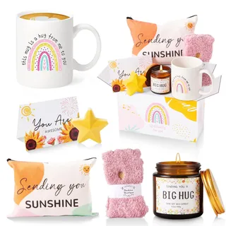 MUJUZE “Hug”Geschenke,Positive Geschenke Tasse Geschenkbox,Gute Besserung Geschenke Frauen,Geburtstag Set für Frauen,Ermutigende Geschenke für Frauen,Beste Freundin,Schwester,Get Well Soon Gift