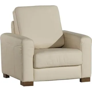 Sessel Einsitzer Lounge Sofa Fernseh Einsitzer Couch Wohnzimmer Möbel Sofas Neu - Beige