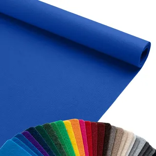 Primaflor Rips Messeteppich Dublin | 100x2500 cm | Dunkel blau | Meterware | Gerippte Polypropylen-Meterware für Messe, Event und Hochzeit; Bfl-s1, 3 mm hoch, zuschneidbar