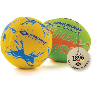 Schildkröt Mini-Ball-Duo Pack, Set bestehend aus 1 Volley und 1 American Football, Ø 9cm, griffig und salzwasserfest, ideal für Strand und Wasser, 970282