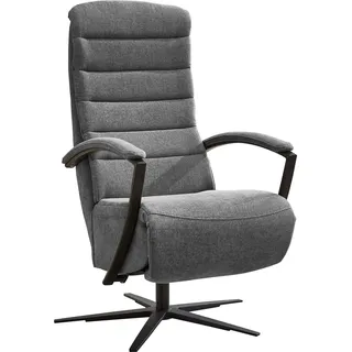 die planbar Relaxsessel ZE-RS20038 Polyester 66 x 110 x 83 cm Grau mit Relaxfunktion