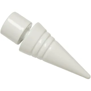 GARDINIA Endknopf Spitze zu Stilprogramm Chicago, Ø 20 mm, weiss, 2-er Pack