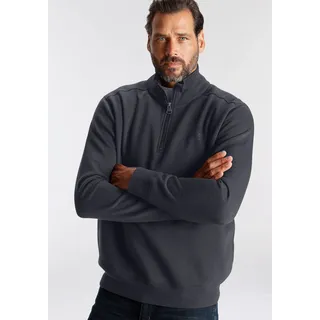 Mans World Sweatshirt, lange Ärmel, mit sportlichem Print, dunkelblau