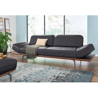 Creation BY ROLF BENZ 3-Sitzer "CR.420, Designsofa, Loungesofa" in 2 Qualitäten, Holzrahmen in Eiche Natur oder Nußbaum, Breite 232 cm, signalschwarz 534, 58