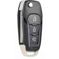 SALPIE Schutzhülle für Autoschlüssel mit 3 Tasten Flip kompatibel mit Ford Fiesta-Galaxy-Ka-Mondeo-Puma-Ranger-S-max-Transit-Transit Connect
