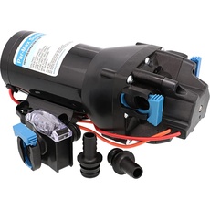 Jabsco Q402J-115S-3A, ParMax HD4-24V 4GPM 40PSI, robuste Süßwasser-Förderpumpe, schwarz