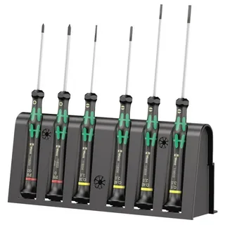 WERA 2035/6 A Elektroniker-Schraubendrehersatz + Rack, 6-teilig